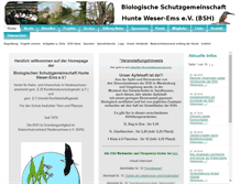 Tablet Screenshot of bsh-natur.de